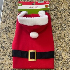 Brand new! Santa Suit Pet Costume Size Medium up to 50 lbs.